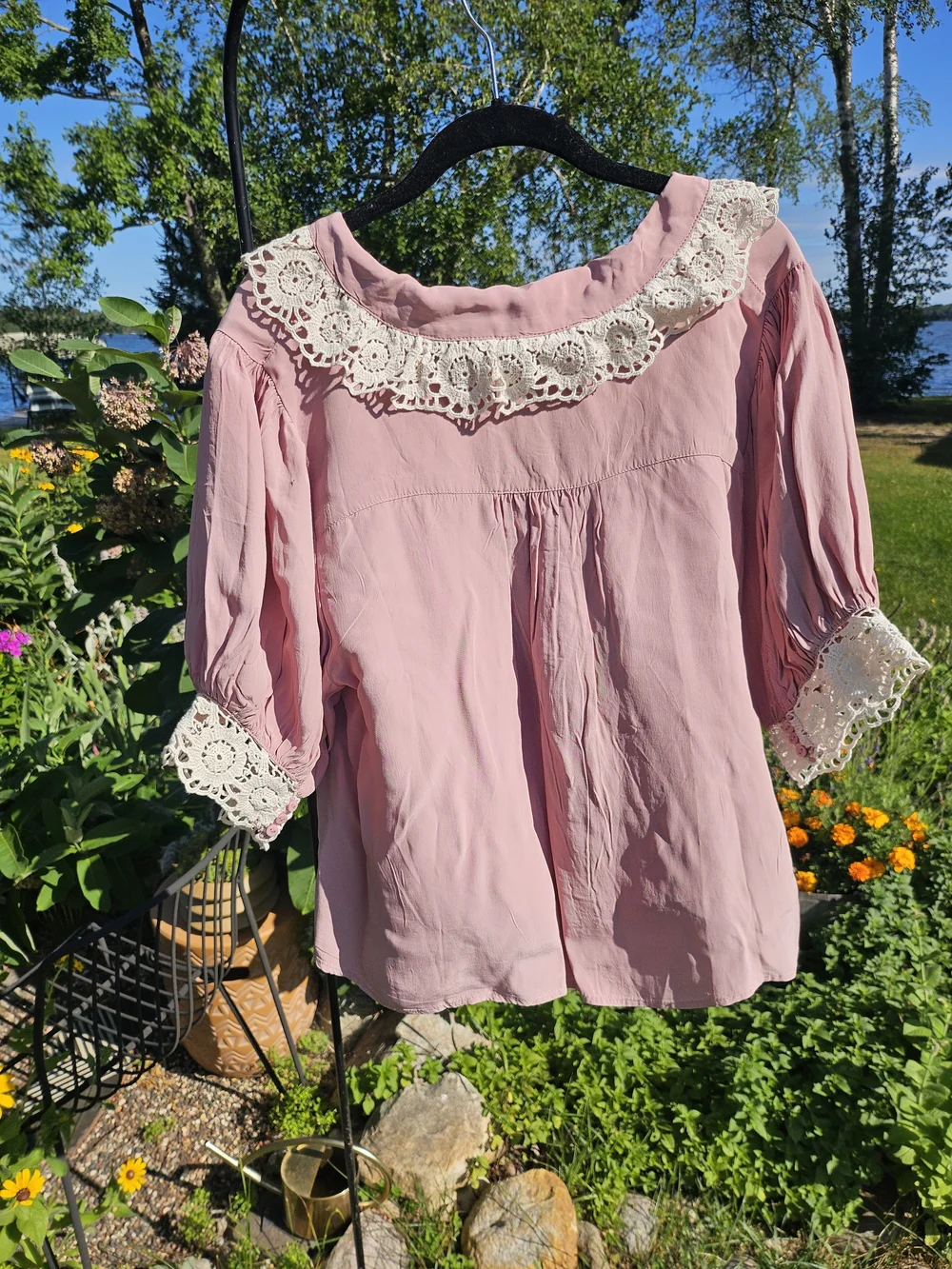 Free People My Love Blouse in Mauve NWT Size M